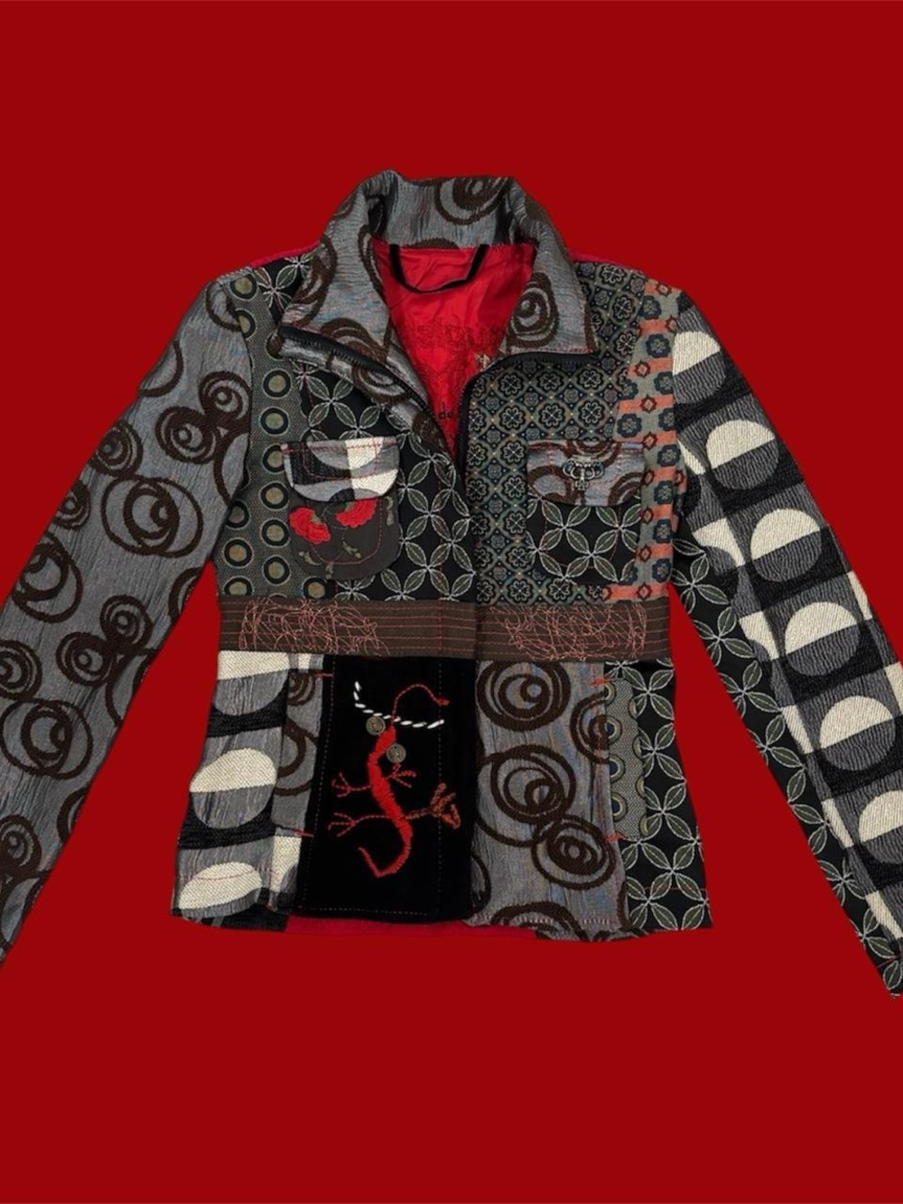 Vintage rare Desigual patchwork jacket